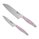 ツヴィリング|ZWILLING Fit2 包丁 三徳(16.5cm)・ペティ(11cm)2pcsセット スモーキーピンク スモーキーピンク Z1030-886