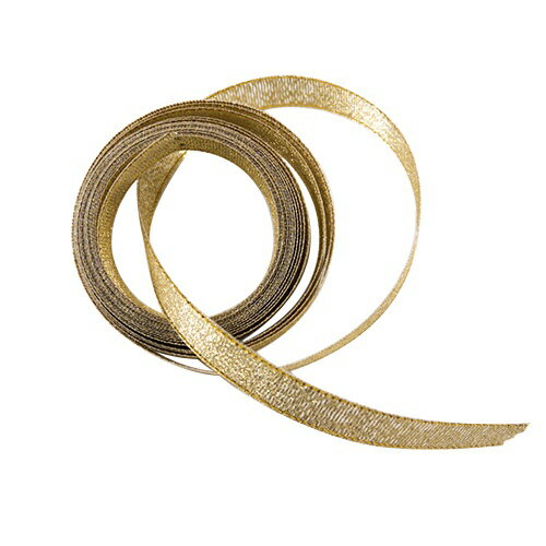 Z＆K｜ゼットアンドケイ ダブルサテンリボン [12mm×3m] ゴールド 40-669