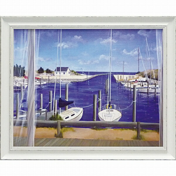 ユーパワー｜YOU POWER 【アート額】キャロル サクス「ウィンドウズ オン デヴォン ハーバー」