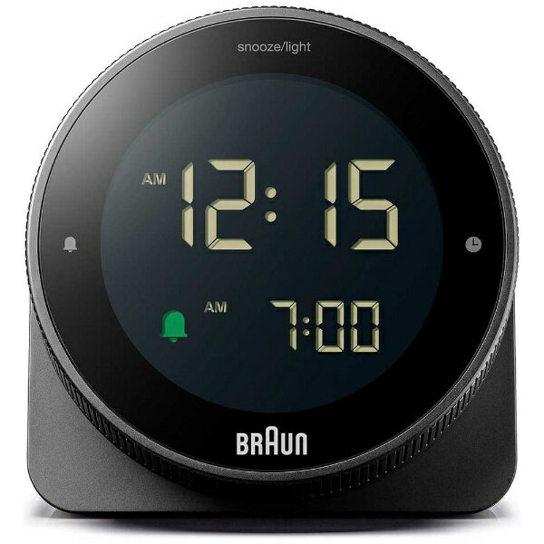 BRAUN｜ブラウン DIGITAL CLOCK BLACK BC24B [デジタル]
