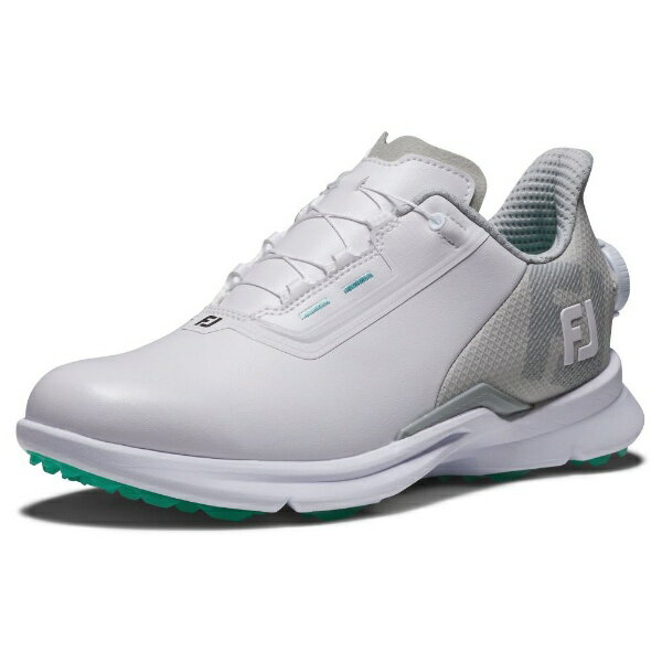 フットジョイ｜FootJoy レディース ゴルフシューズ フューエル ボア ホワイト×グレー 91292 [レディース /22.5cm /幅:Wide(3E相当)]