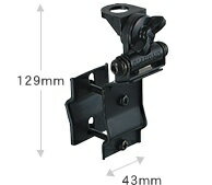 第一電波工業|ダイアモンドアンテナ パイプ・ルーフレール用基台(可倒式ミディサイズベース) K512 第一電波工業|ダイアモンドアンテナ パイプ・ルーフレール用基台(可倒式ミディサイズベース) K512