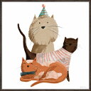 ユーパワー|YOU POWER アート額 ベッキー ソーンズ「ピクニック キャット1」