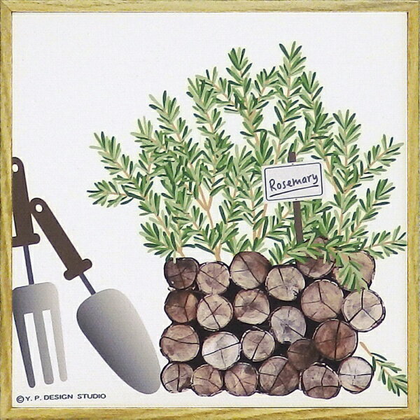 ユーパワー｜YOU POWER アート額　モダン キャンバスアート ハーブ コレクション「ローズマリー（Sサイ..