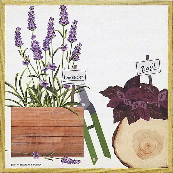 ユーパワー｜YOU POWER アート額　モダン キャンバスアート ハーブ コレクション「ラベンダー アンド ..