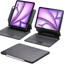 イーエスアール|ESR 13インチiPad Air(M2)用 縦横モード対応 着脱可能 保護ケース付きキーボードケース ESR Rebound Magnetic...