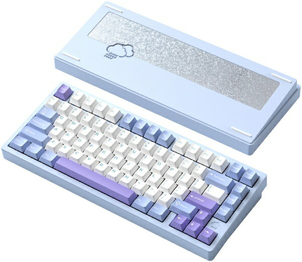 WOBKEY｜ウォブキー キーボード Rainy 75 Pro系モデル(Cocoa・英語配列) ブルー PR75CBLU [有線・ワイヤレス /英語配列 /メカニカル]