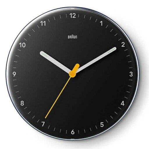 BRAUN|ブラウン BRAUN Wall Clock 23cm ブラック BC26B BRAUN|ブラウン BRAUN Wall Clock 23cm ブラック BC26B