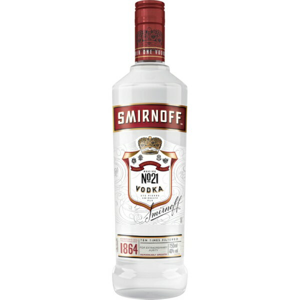 ウォッカ アルコール度数：40度 何度も濾過を繰り返して雑味・濁りを徹底的に取り除いた、無色透明のクリアなテイストが特長。ミックスするものを選ばず、どんなカクテルのおいしさも引き立てる。 20歳未満の者の飲酒は法律で禁止されております。20...