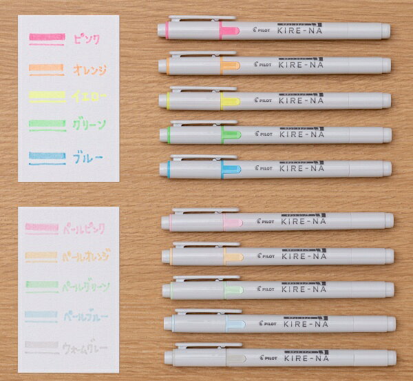PILOT｜パイロット 蛍光ペン パック入り KIRE-NA(キレーナ) ピンク P-SKIW-1-P