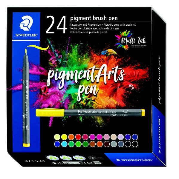 ステッドラー｜STAEDTLER ピグメントブラッシュペン 24色セット 371 C24