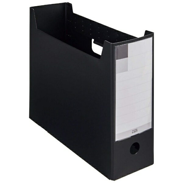 ライオン事務器｜LION ボックスファイル A4判横型 MINANO(ミナノ) ブラック BF-632MBK 【メーカー直送・代金引換不可・時間指定・返品不可】