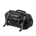 WOTANCRAFT|ヴォータンクラフト ライダーシリーズ BDB05 イージーライダー ナイロン×レザースリングバッグ 9.5L ブラック