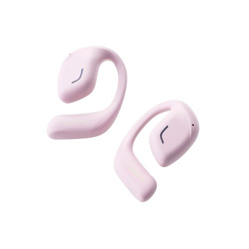 ヘッドホンで音楽や動画を再生しながら周囲の音も同時に聞くことができる、オープンイヤー型ワイヤレスヘッドホンです。 耳を完全にふさがないから、音楽を聴きながら周りの声や音も聞くことができます。周りの音を聞きたい場面で、都度イヤホンを外すことなく装着したままスムーズな会話が可能です。 室内で音楽を聴いたり動画を視聴しながら作業をしていても、家族の呼びかけやインターホンにすぐに気付けます。ヘッドホンを装着した状態でも子どもと会話できたり、寝かしつけの時間に音楽を聴いたり、育児のシーンでも活躍します。 自分の仕事をしながら周囲とのコミュニケーションも大事にしたい、オフィスでも便利に使えます。視聴中に話しかけられた場合も、都度ヘッドホンを外すことなく装着したままスムーズな会話が可能です。 移動中など屋外で音楽を聴いているときも、周りの環境音が聞こえて安心です。 耳の中にヘッドホンを入れないため、従来型のヘッドホン装着時の圧迫感や蒸れによる耳への負荷を感じにくい形状です。片側わずか約9.8gの設計で、長時間装着していても邪魔になりません。 φ16mmの大口径ドライバーを採用。高音質でクリアなサウンド体験を提供します。 高音質コーデックAACに対応し、iPhoneをはじめとしたAAC対応スマートフォンや音楽プレーヤーで、クリアなサウンドを体感できます。 人の声が聴き取りやすいVoiceモードを搭載。人の声に当たる音域を聴き取りやすくした音質調整により、ラジオやオーディオブックなどの会話のあるコンテンツを快適に視聴できます。 Bluetooth(R)特有の映像と音の遅延を軽減する低遅延モードを搭載。ストレスなく動画視聴やゲームを楽しめます。 1回の充電で約10時間、付属の充電ケースを合わせて使うと最大25時間の連続再生が可能です。毎日1〜2時間の使用を続けた場合でも、週に1〜2回の充電で済み、手間がありません。 ※接続端末やアプリ、OS、通信環境などお客様のご使用環境によって異なる場合があります。 タッチセンサーをタップして、音楽の再生・停止や音量調節などさまざまな操作を耳元で行えます。 室内のインテリアに自然に溶け込む、マットな質感とカラーリングを取り入れたデザインを採用しています。 スマートフォンやタブレットだけでなく、パソコンなどのBluetooth対応機器でも接続可能。Web会議やオンライン通話でも便利に使えます。 音楽を楽しむだけでなく、通話もできるマイクが内蔵されています。 Siriや Google アシスタント などの音声アシスタントに対応。タッチセンサーで簡単に呼び出せます。音声操作で音楽の再生や音量調節も可能です。 ※通話・音声アシスタントは左右ヘッドホンのどちらか片方のマイクが有効になります。 ヘッドホンは片側のみでも使用が可能です。 ※使用していない片側のヘッドホンは、電源を切るか充電ケースに収納してください。 充電収納ケースにはバッテリーを搭載。使用しないときはヘッドホンをケースに収納し、充電することが可能です。 過充電保護と過放電保護を備えたリチウムイオン電池を採用。繰り返し充電して使用できます。 初期登録後は自動でペアリングを行えるため、充電ケースから取り出してすぐに音楽を楽しめます。 充電ケースのバッテリー状態はLEDランプで確認可能。充電状況や残量レベルをチェックできるから、急な充電切れを防ぎます。 接続中のスマートフォンの画面からもヘッドホンのバッテリー残量を確認できます。 充電ケースにはUSB Type-C(TM)ポートを搭載。iPhoneシリーズやAndroidスマートフォンと同じケーブルで充電できます。 ※USB Type-C and USB-C are trademarks of USB Implementers Forum. 自社環境認定基準を1つ以上満たし、『THINKECOLOGY』マークを表示した製品です。 環境保全に取り組み、製品の包装容器におけるプラスチック重量を、社内基準製品より20%以上削減した製品です。 環境保全に取り組み、製品の包装容器が紙・ダンボール・ポリ袋のみで構成されている製品です。