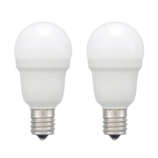 オーム電機｜OHM ELECTRIC LED電球 LDA6L-G-E17 IS53 2P E17 /一般電球形 /60W相当 /電球色 /2個 /広配光タイプ