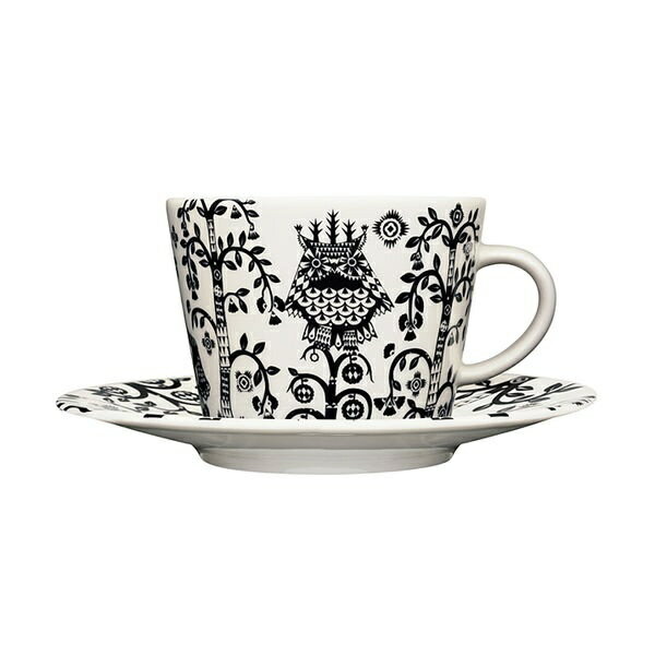 iittala｜イッタラ タイカ コーヒーカップ&ソーサー 約200ml ブラック [正規品]