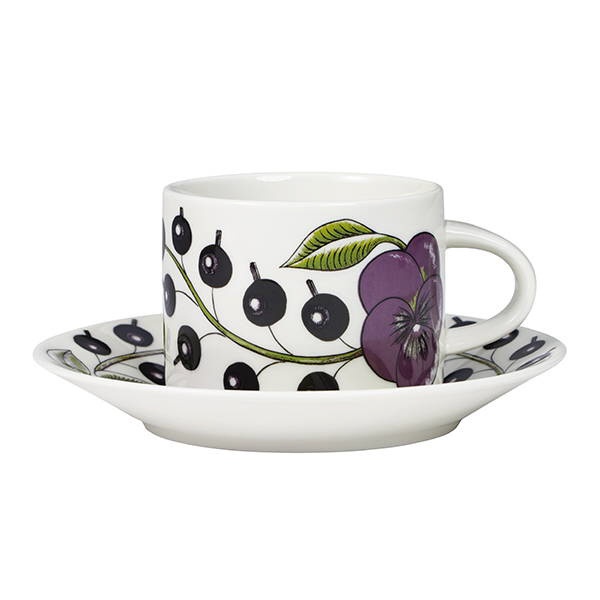 ARABIA｜アラビア パラティッシ ティーカップ＆ソーサー 約280ml パープル [正規品]