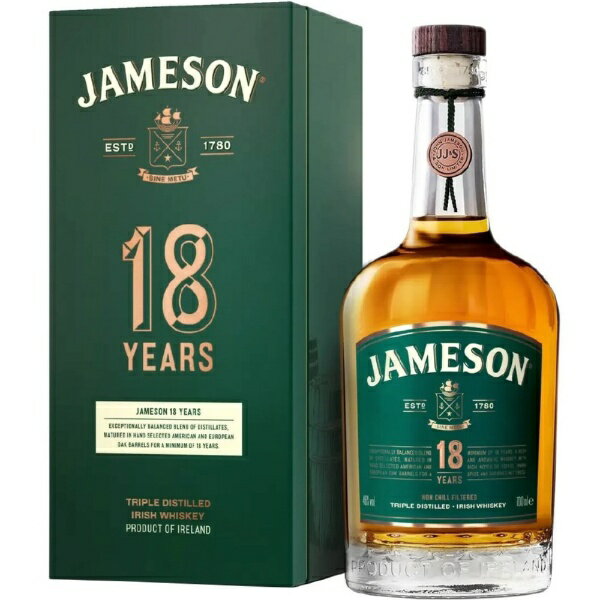 ウイスキー ジェムソン 18年 700ml【ウイスキー】 【代金引換配送不可】