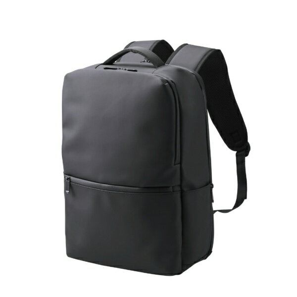 ELECOM｜エレコム ノートパソコン対応 [～15.6インチ] スクエアバックパック 19L キャリーオン対応 ブラック BM-BPSQ01BK