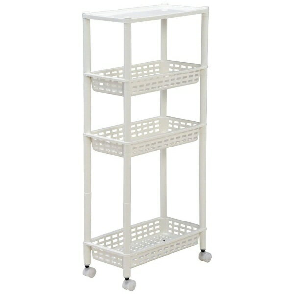 和泉化成｜IZUMI KASEI キッチンワゴン ヴィータワイドラック 4段