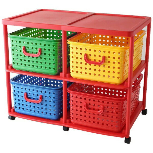 【エントリーで最大全額ポイント還元｜2/5まで】 和泉化成｜IZUMI KASEI バスケットラック キッズ収納 ..