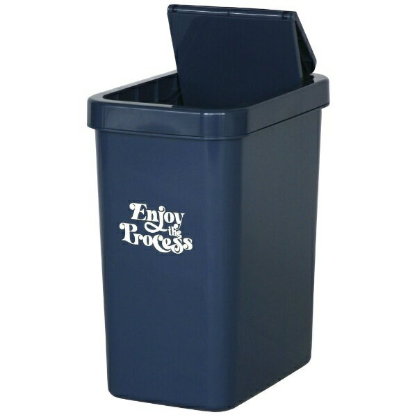 平和工業 ゴミ箱 18L スライドペール ふた付き ナイトブルー [2]