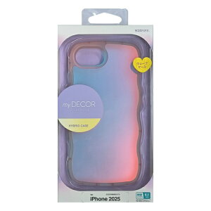 ラスタバナナ|RastaBanana iPhone 16e MY.DECOR ハイブリッドケース TPU×PC - wave - ホログラム ピンク