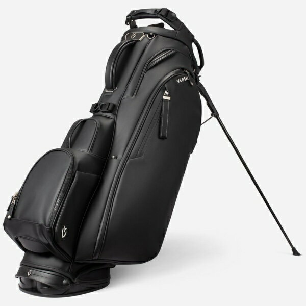 VESSEL｜ヴェッセル キャディバッグ PLAYER 5.0 PRO DOUBLE Black [47インチ対応 /7分割 /約4.2kg]