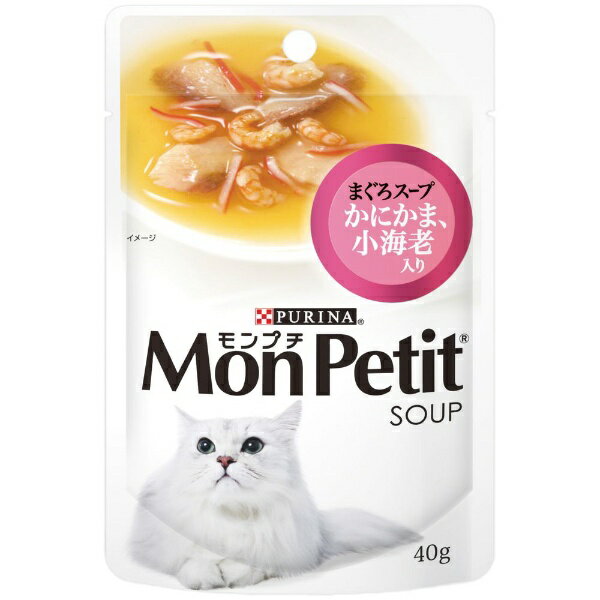 Nestle｜ネスレ日本 MonPetit（モンプチ）まぐろスープ かにかま、小海老入り 40g