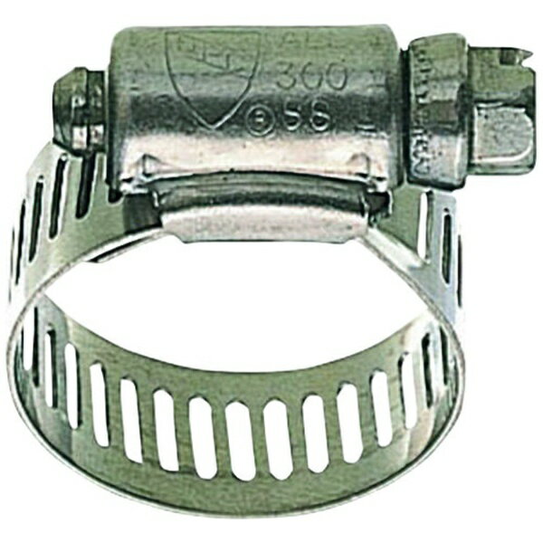 散水ホース等の接続部の固定用。許容寸法： 165〜216mm。ドライバーで強力に締めるタイプ。材質ステンレス質量・質量単位50g