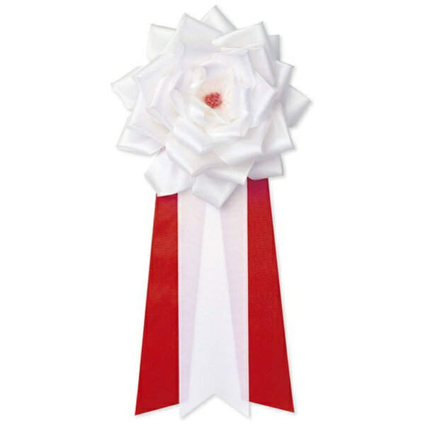 ササガワ｜SASAGAWA ササガワ 記章 記章 リボンバラ 特大 白