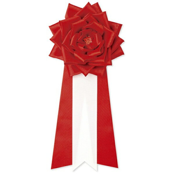 ササガワ｜SASAGAWA ササガワ 記章 記章 リボンバラ 大 赤