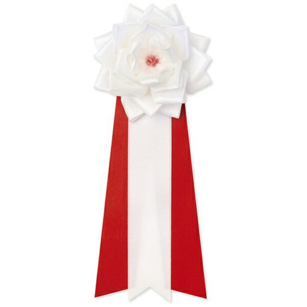 ササガワ｜SASAGAWA ササガワ 記章 記章 リボンバラ 小 白