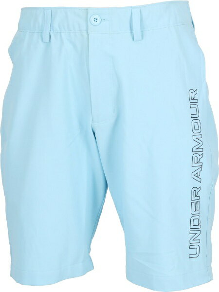 アンダーアーマー｜UNDER ARMOUR メンズ UA ドライブテキストショーツ UA DRIVE TEXT SHORTS Stream/White 6001265 [メンズ /SMサイズ]