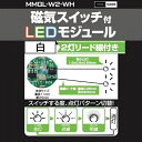 Bit Trade One|ビットトレードワン 磁気スイッチ付マイクロLEDモジュール 2灯リード線仕様 ホワイト ホワイト MMGL-W2-WH