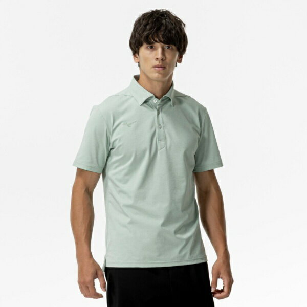 mizuno｜ミズノ メンズ ソフトドライポロシャツ フロスティグリーン 32MAB083 [メンズ /XLサイズ]【返品交換不可】