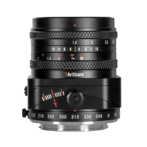 七工匠｜7artisans カメラレンズ 7Artisans Tilt-Shift 50mm F1.4 APS-C マイクロフォーサーズマウント ブラック 5014M43B-TS 
