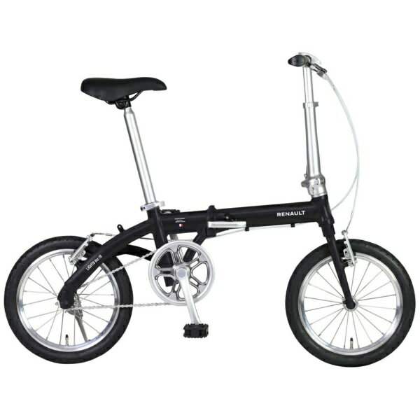 【エントリーで最大全額ポイント還元｜11/27迄】 ルノー｜RENAULT 折りたたみ自転車 LIGHT8 Ver.16 ライト8 バージョン16 ブラック 61237-01 [16インチ]【キャンセル・返品不可】 【代金引換配送不可】