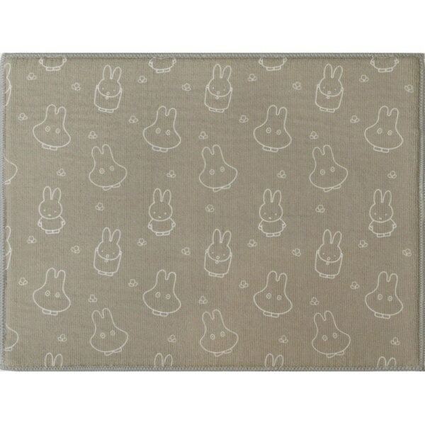 かわいいミッフィーの水切りマット。洗った後の洗い物の水けを取ります。大人女子にも使いやすいシンプルなデザイン。