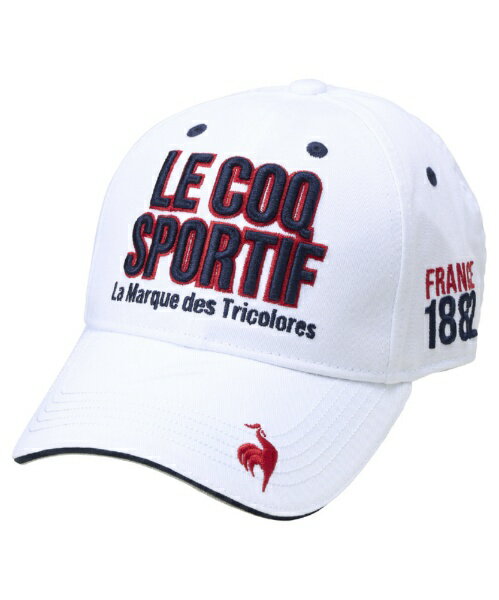 Le Coq - ルコック｜le coq メンズ 定番ロゴキャップ ホワイト LG5SCP00M [メンズ /フリーサイズ(57-59cm)]