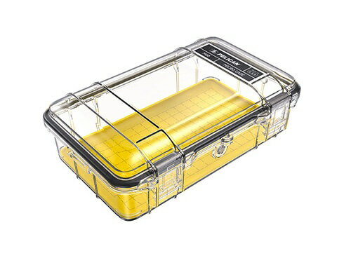 Pelican｜ペリカン PELICAN ペリカン M60 マイクロケース 23.6 x 15.2 x 8.1cm ハードケース 正規品 保証付き マイクロケース イエロー/クリア M600-0270-100