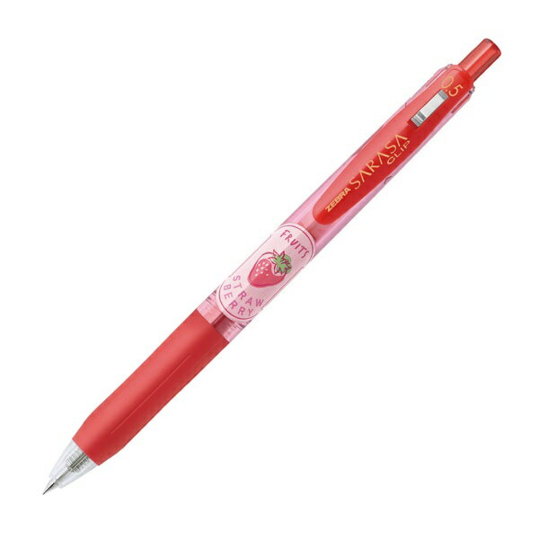 ゼブラ｜ZEBRA 【限定】SARASA CLIP(サラサクリップ) 香りつきフルーツ ボールペン ストロベリーの香り(インク色：赤) JJ29-KF-R [0.5mm]のサムネイル