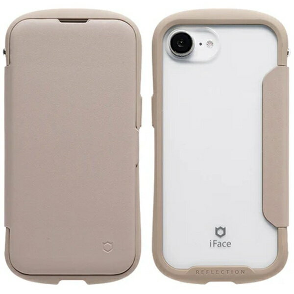 HAMEE｜ハミィ [iPhone 17e/16e専用]iFace Reflection ダイアリー ポリカーボネート クリアケース iFace ベージュ 41-988664