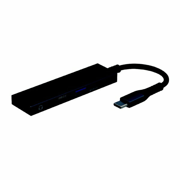ナカバヤシ｜Nakabayashi オーディオ変換プラグ [USB-C オス→メス φ3.5mm /USB-A＋USB-C /0.7m] STIX(Chrome/iPadOS/…