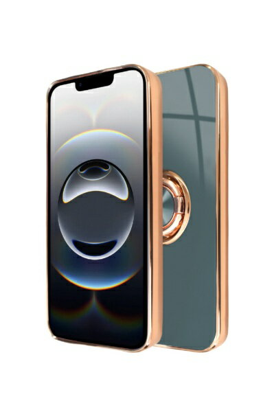 Rakuten - shizukawill｜シズカウィル iPhone16e ケース カバー リング付きケース グリッティア ブルーグレー APIPSE4CL5GR