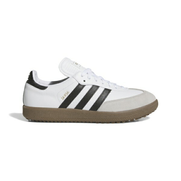 アディダス｜adidas 男女兼用 ゴルフシューズ サンバ ゴルフ Fホワイト×コアブラック×ガム NNO26 [ユニセックス /27.5cm /幅:2E]