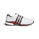アディダス|adidas メンズ ゴルフシューズ ツアー360 25 スパイクレス Fホワイト×コアブラック×ルシッドレッド NKB87 [メンズ /26.5c...