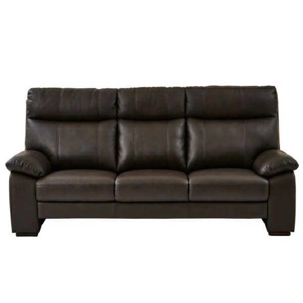 Leather - 関家具｜SEKI FURNITURE 3人掛けソファ ケネス ダークブラウン 幅196cm 本革 ダークブラウン 341463