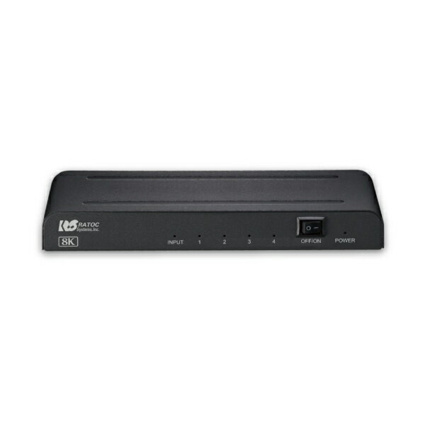 【エントリーで最大全額ポイント還元｜3/11まで】 ラトックシステム｜RATOC Systems 8K対応 1入力4出力 HDMI分配器 RS-HDSP4-8K