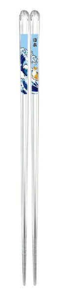 フレンズヒル｜Friendshill クリア箸　オオナミシバタ ブルー 894945